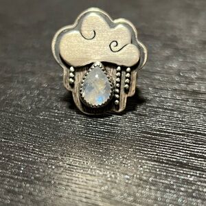 Silver Cloud and Moonstone Ring